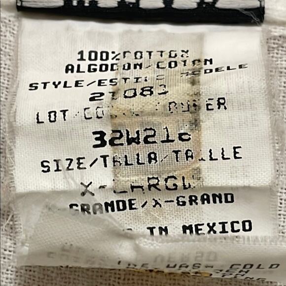 Wear Abouts Pure Cotton White Sleeveless Button-Up Dress Duster Cover Up.   XL - Picture 4 of 4